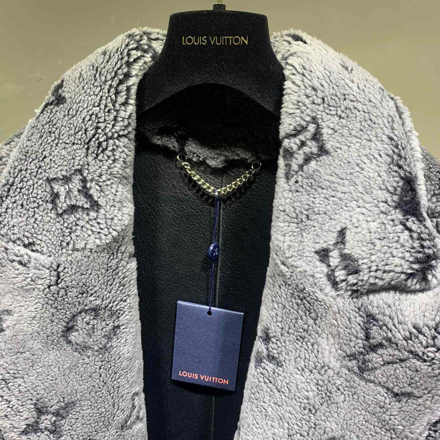 Louis Vuitton Monogram Shearling Coat - DesignerGu