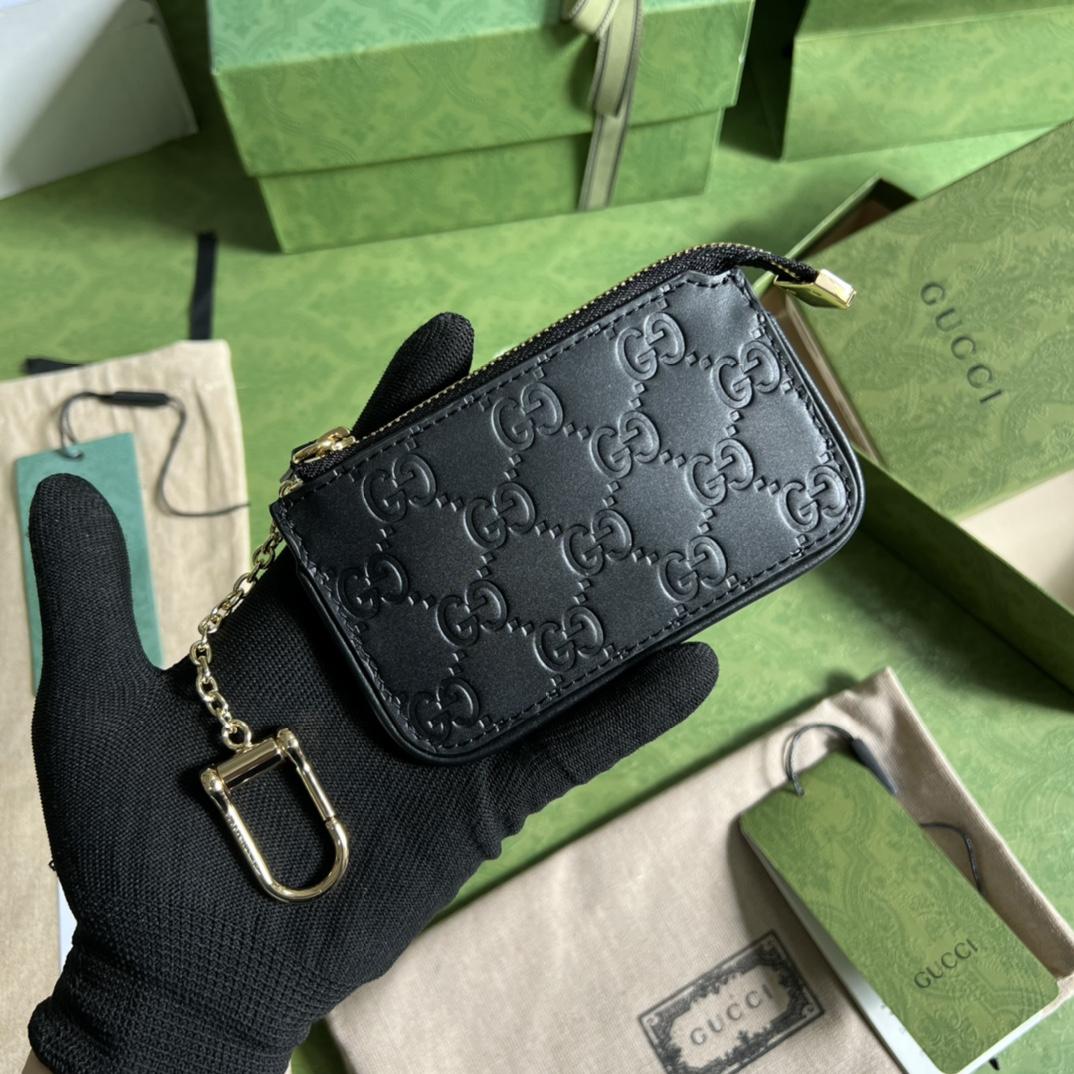 Gucci Signature Key Case(12-7.5-1.5cm) - DesignerGu