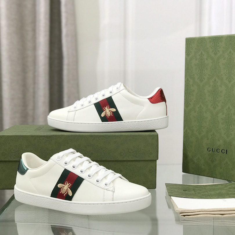 Gucci Ace Sneaker With Bee - DesignerGu