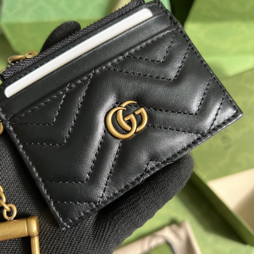 Gucci GG Marmont Keychain Wallet(10-7.5-1cm) - DesignerGu