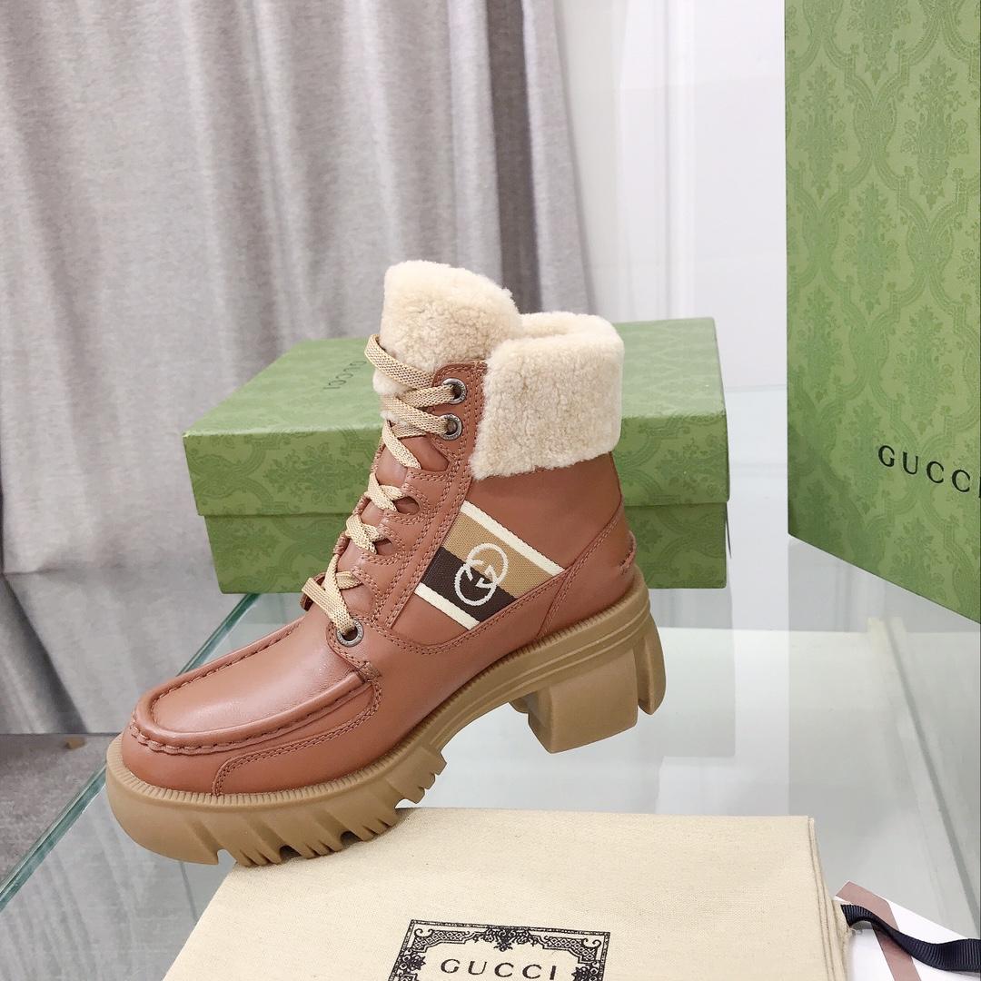 Gucci Women's Interlocking G Stripe Boots - DesignerGu