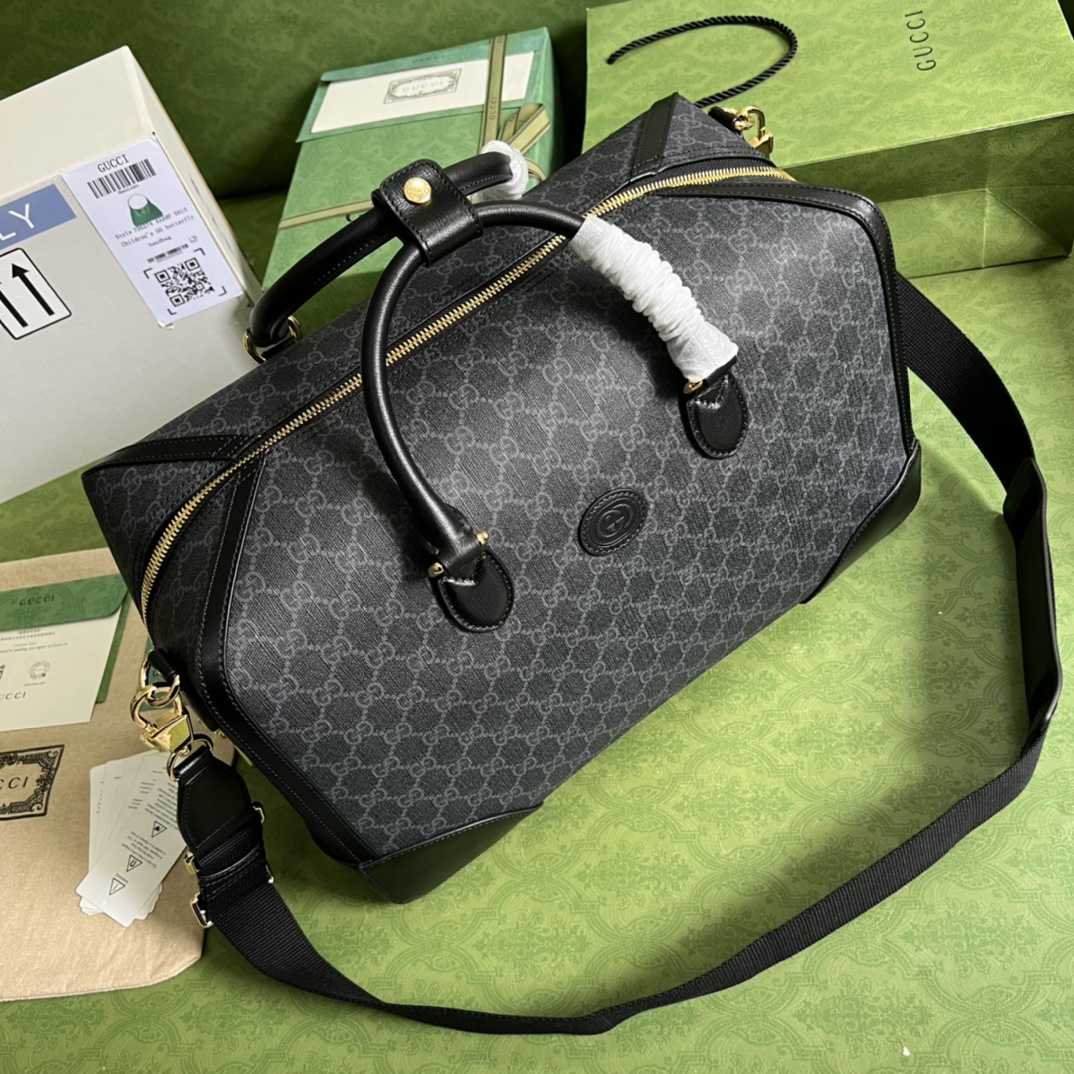 Gucci Duffle Bag With Interlocking G(42-26-24cm) - DesignerGu