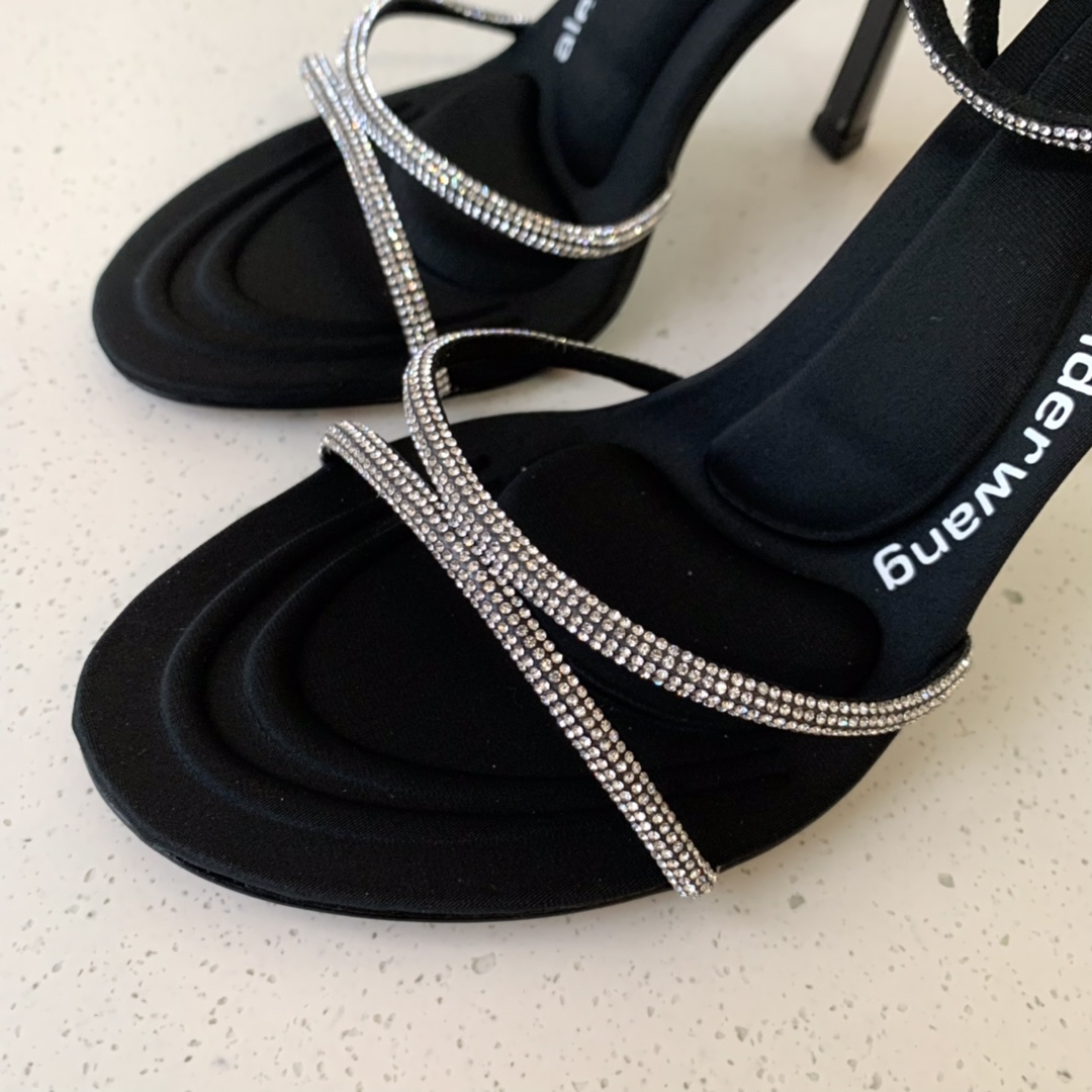 Alexander Wang Dahlia 105 Sandal In Crystal - DesignerGu