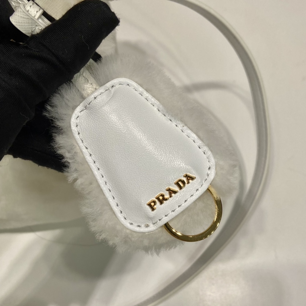 Prada Galleria Shearling Mini-Bag - DesignerGu