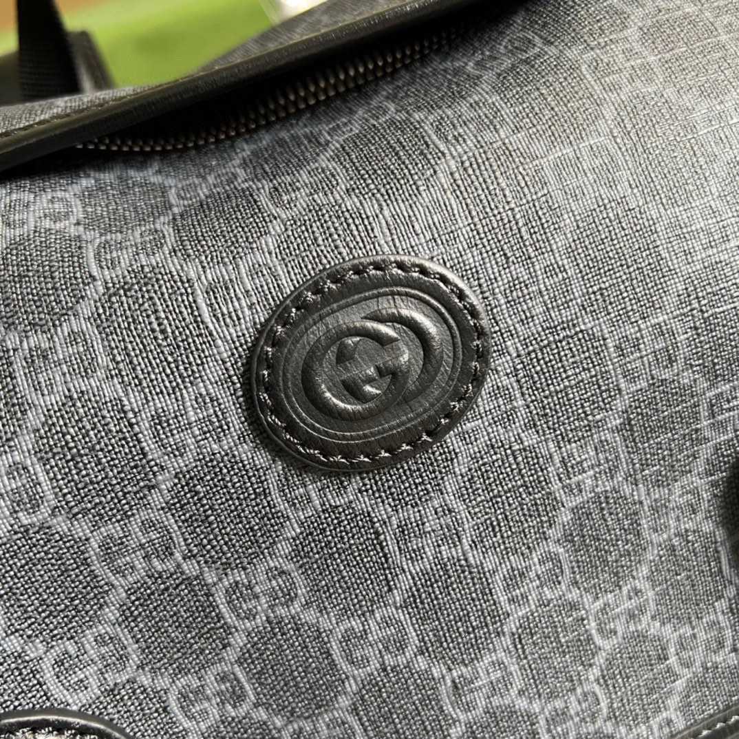 Gucci Medium Backpack With Interlocking G(26-43-18cm) - DesignerGu