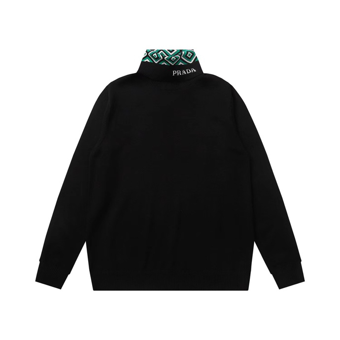 Prada Worsted-Wool Mock-Neck Sweater - DesignerGu