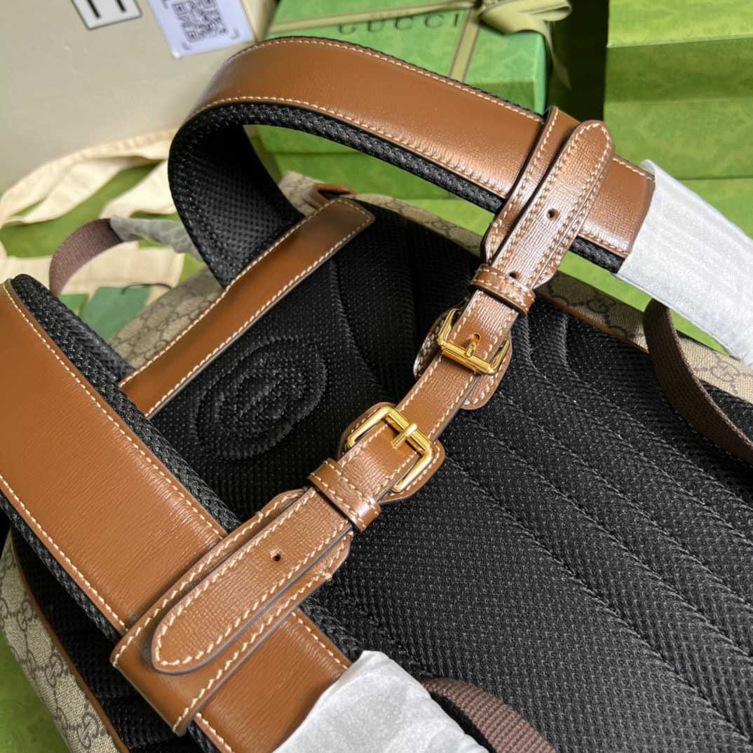 Gucci Medium Backpack With Interlocking G(26-43-18cm) - DesignerGu