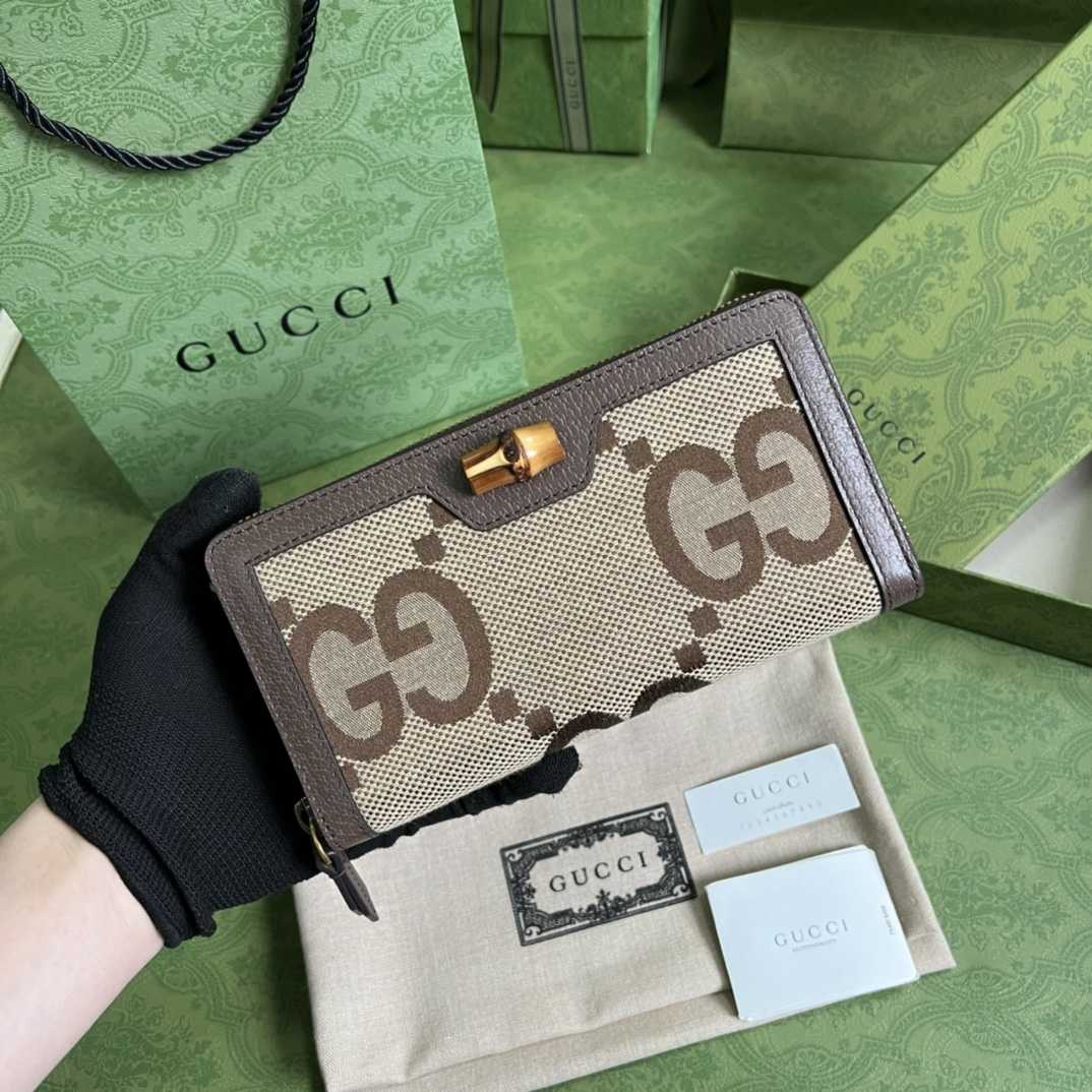 Gucci Diana Jumbo GG Wallet(19*10*3cm)    - DesignerGu