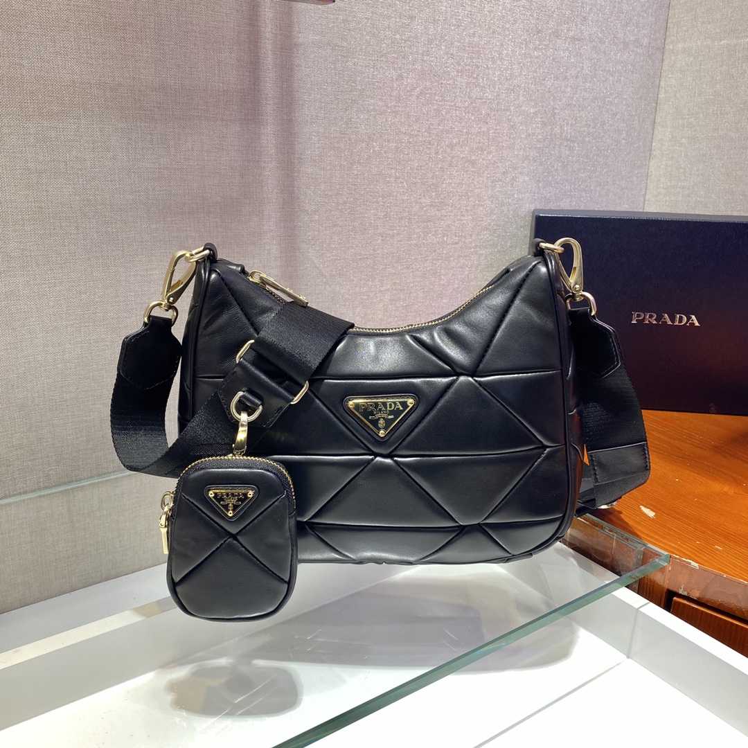 Prada System Patchwork Shoulder Bag(24*17*7cm) - DesignerGu