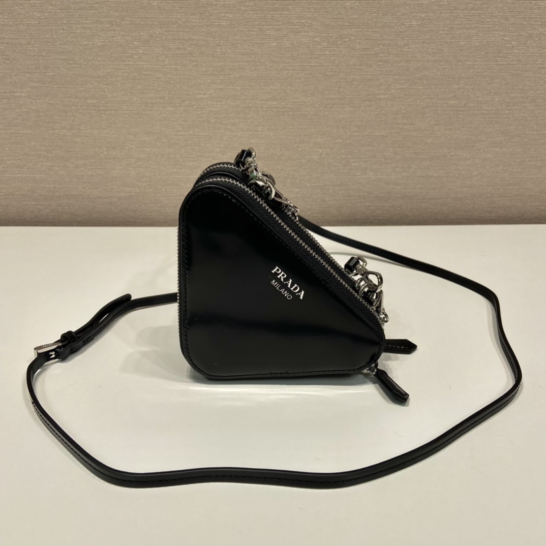 Prada Embellished Satin And Leather Mini-Pouch - DesignerGu