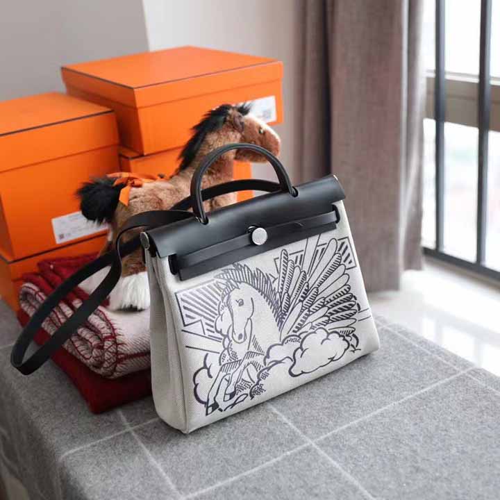 Hermes Herbag Handbag (31-26-10cm) - DesignerGu