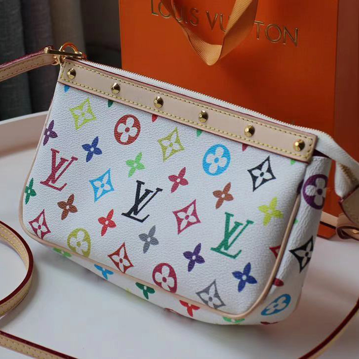 Louis Vuitton x Takashi Murakami Pochette Accessoires Clutch Bag(22-13cm) - DesignerGu