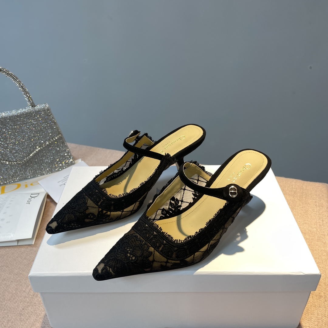 Dior Capture Heeled Mule - DesignerGu