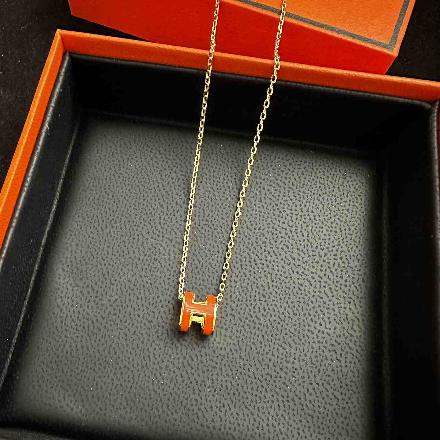 Hermes Mini Pop H Necklace - DesignerGu