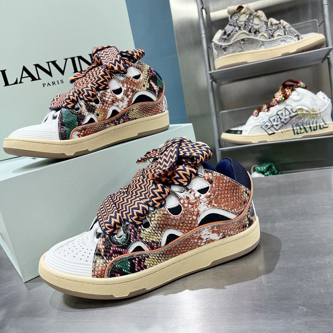 Lanvin Curb Low-Top Sneakers - DesignerGu