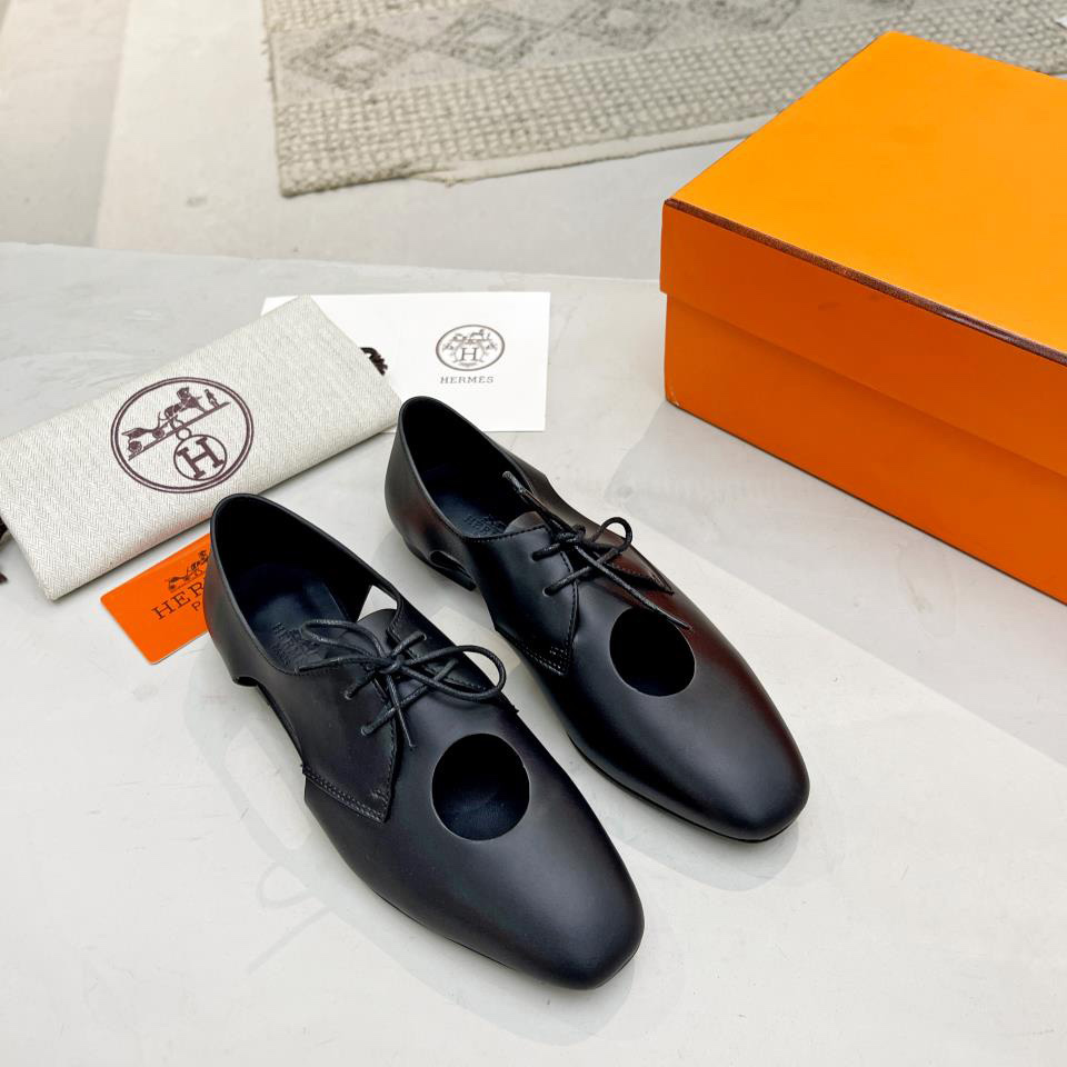 Hermes Lace-Up Shoes - DesignerGu