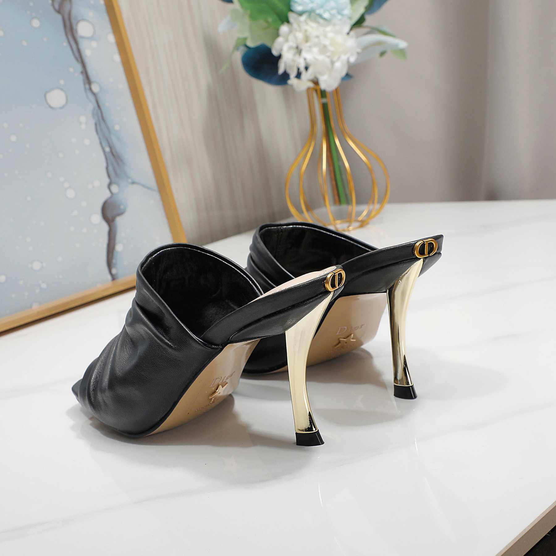 Dior D-Fame Open-Toe Pump - DesignerGu