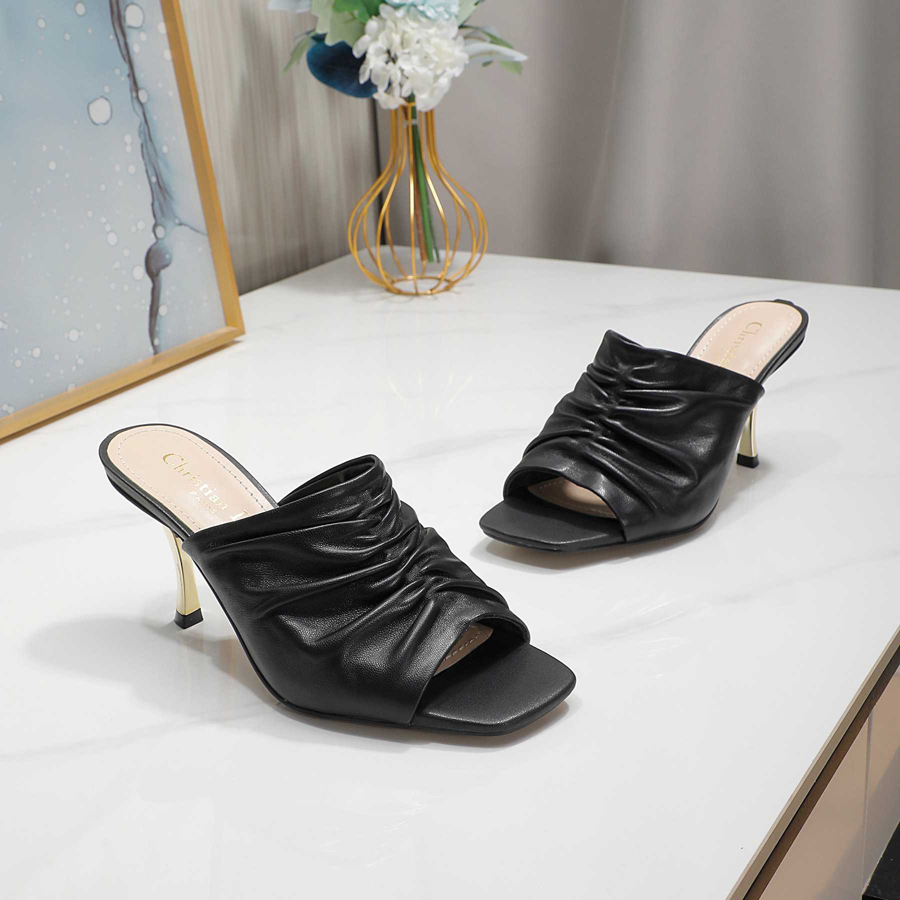 Dior D-Fame Open-Toe Pump - DesignerGu