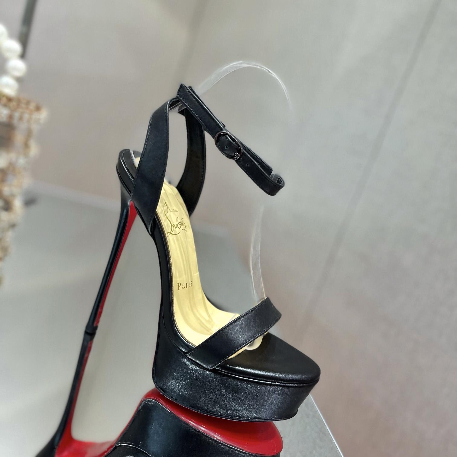 Christian Louboutin Loubi Queen Alta   150mm - DesignerGu