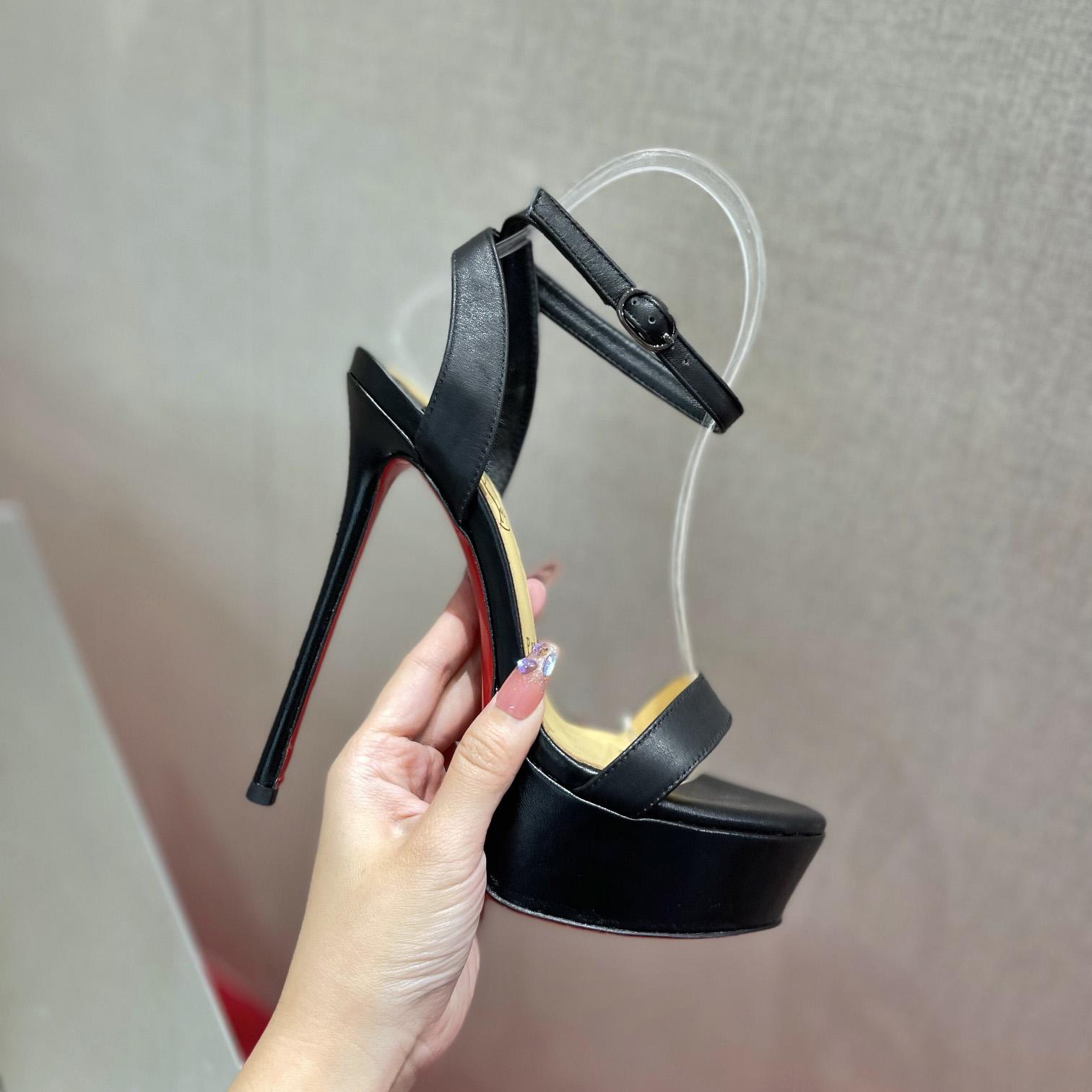 Christian Louboutin Loubi Queen Alta   150mm - DesignerGu