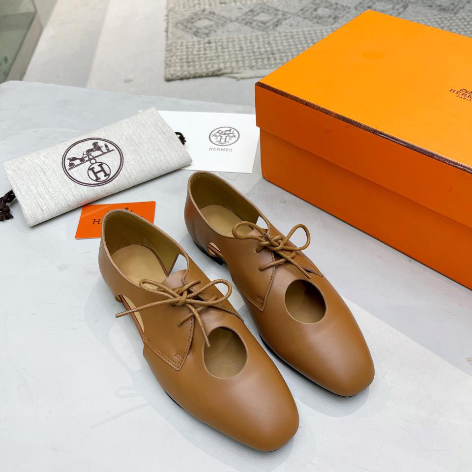 Hermes Lace-Up Shoes - DesignerGu