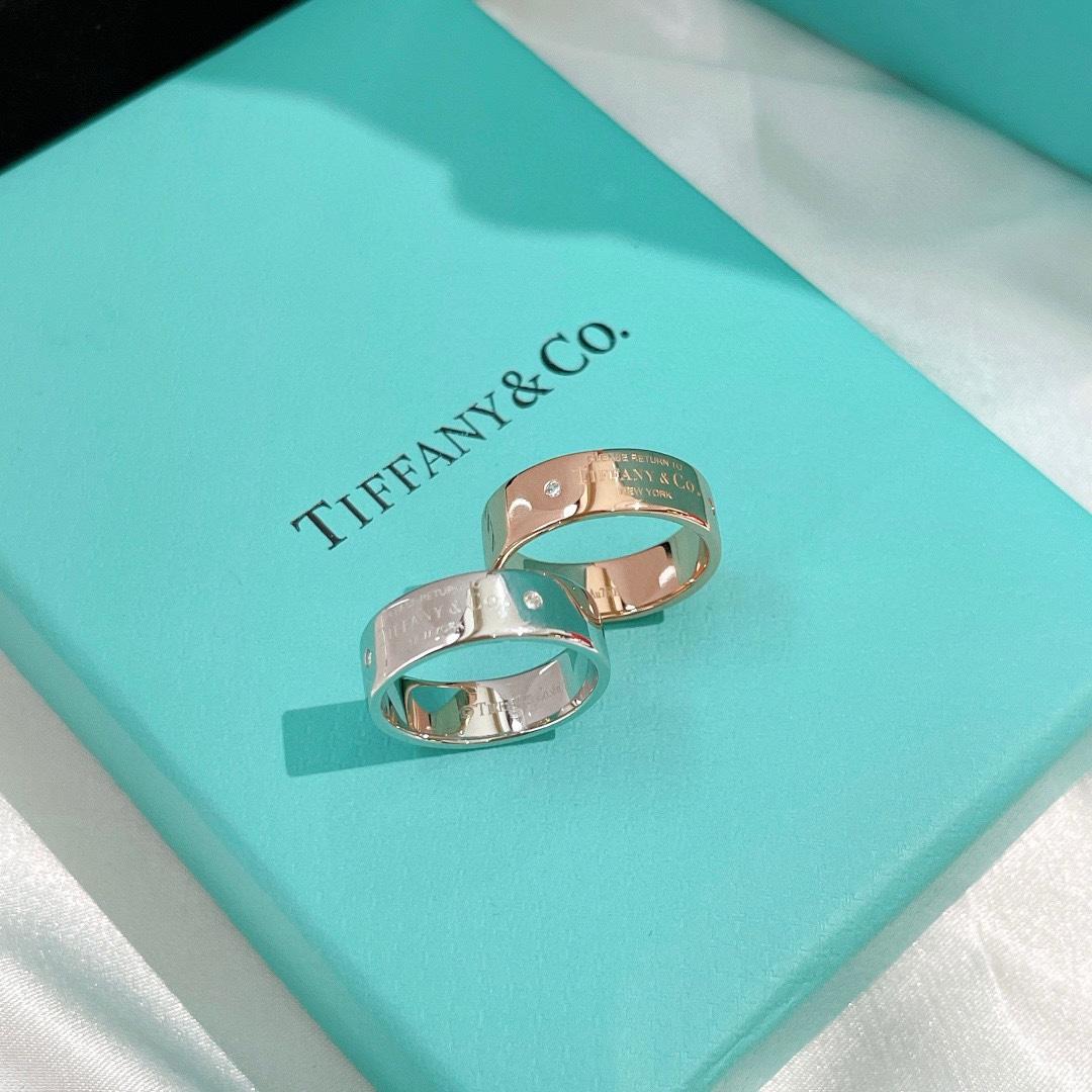 Tiffany&CO Narrow Ring With Diamonds - DesignerGu