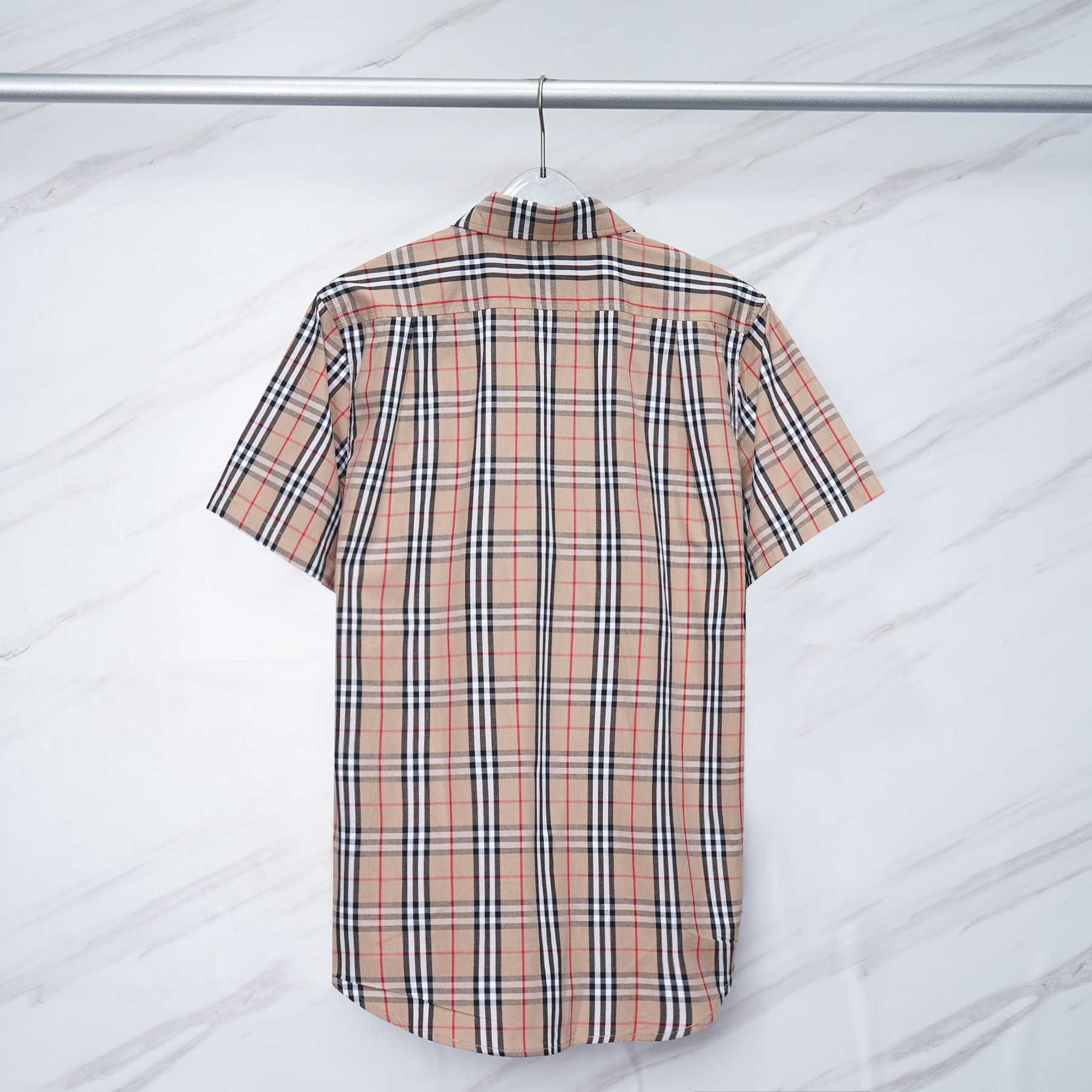 Burberry Short-sleeve Check Cotton Poplin Shirt & Shorts - DesignerGu