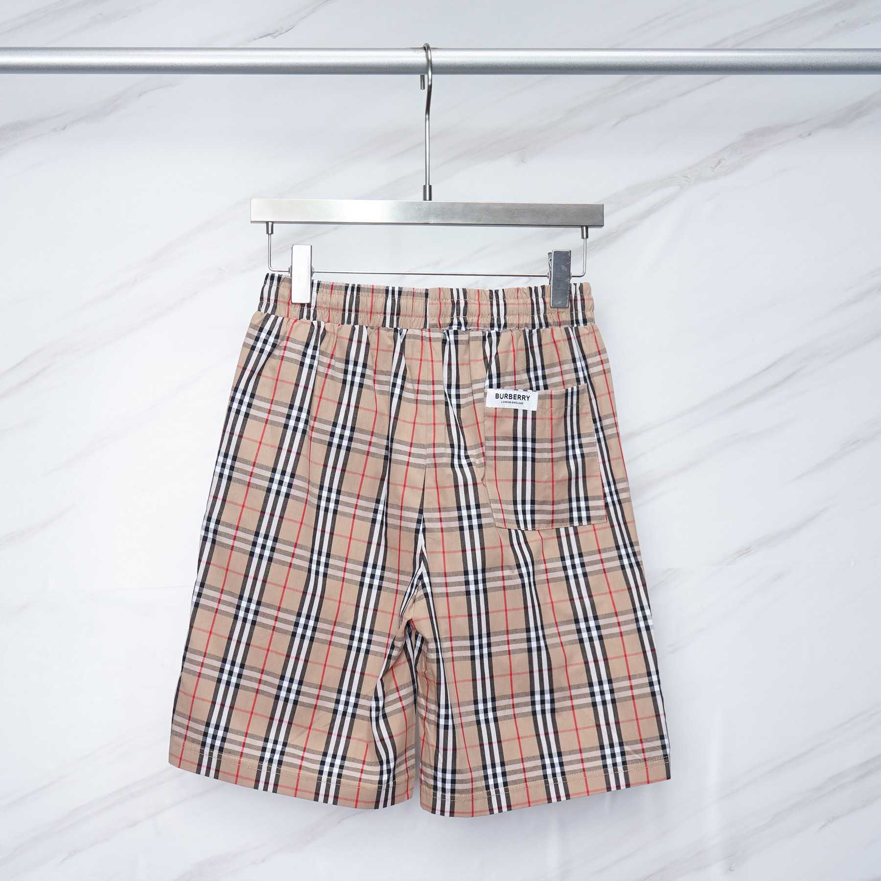 Burberry Short-sleeve Check Cotton Poplin Shirt & Shorts - DesignerGu