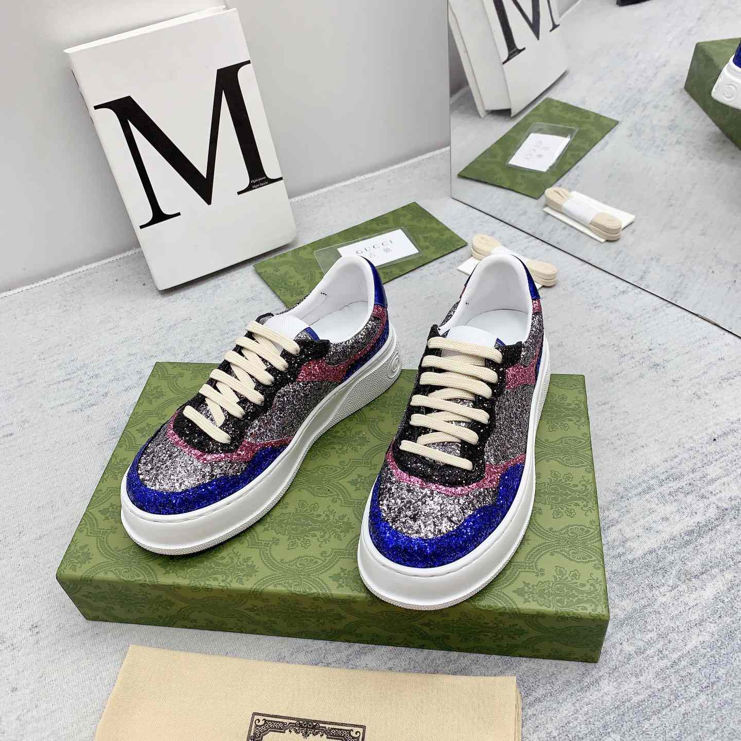 Gucci Glitter Sneaker - DesignerGu