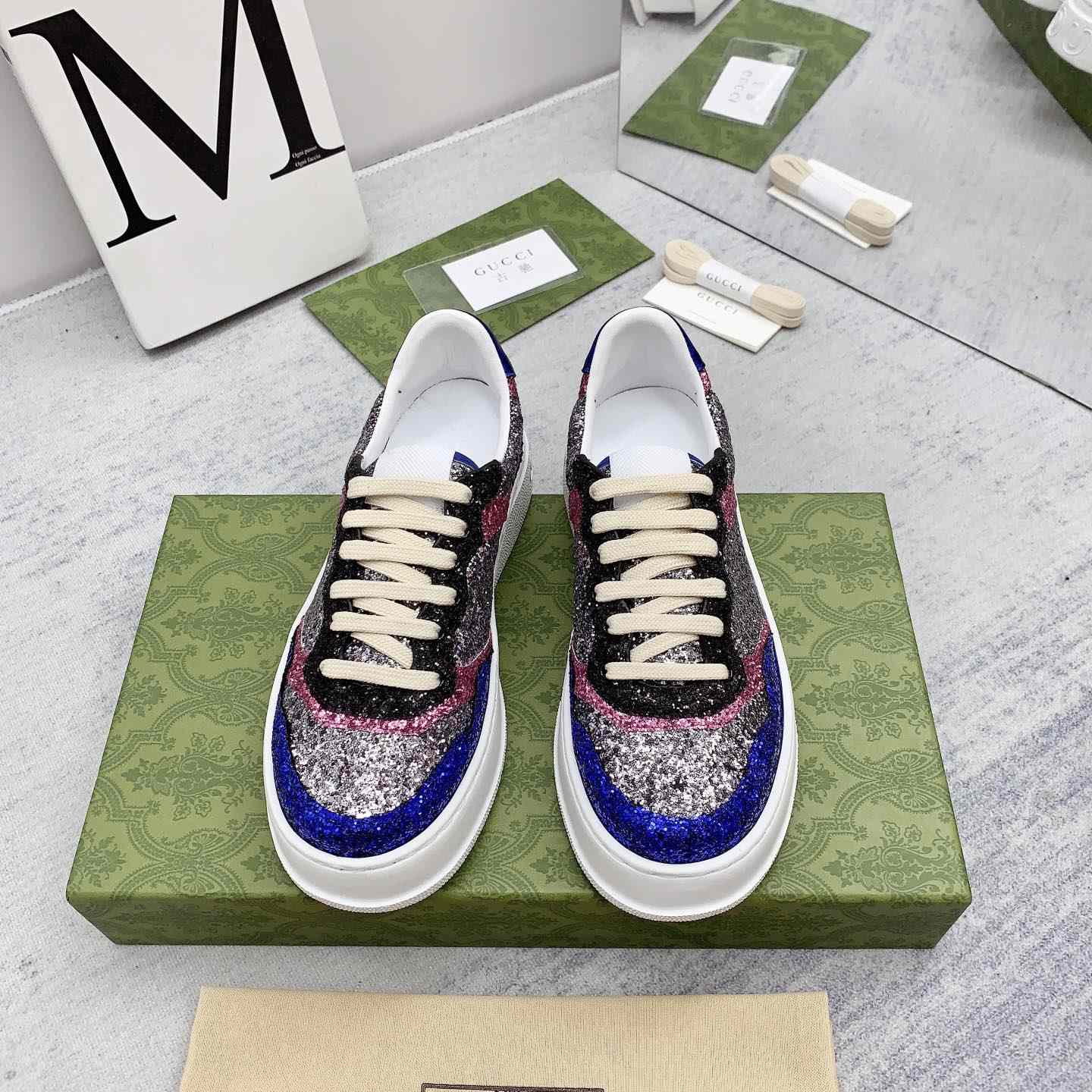 Gucci Glitter Sneaker - DesignerGu