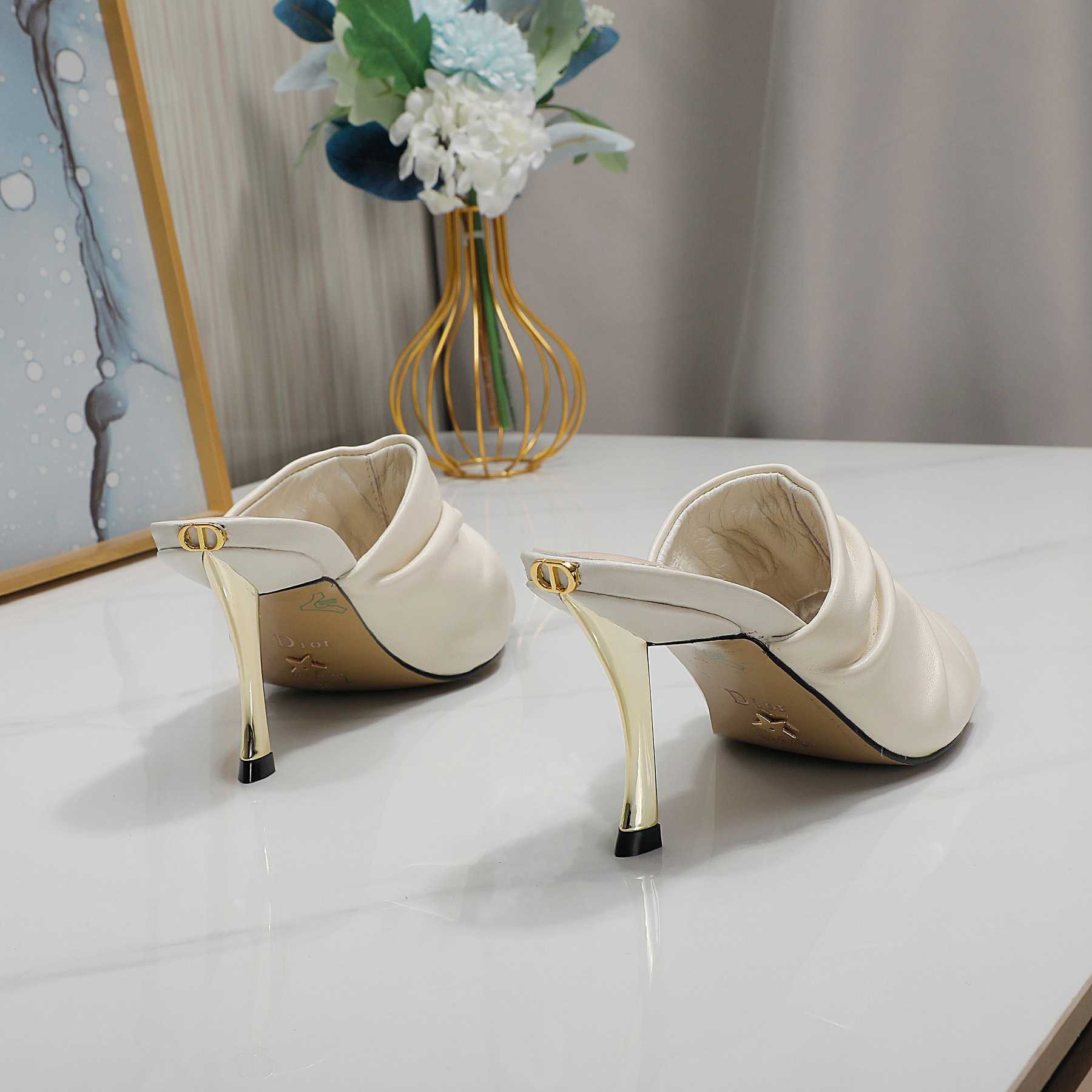 Dior D-Fame Open-Toe Pump - DesignerGu