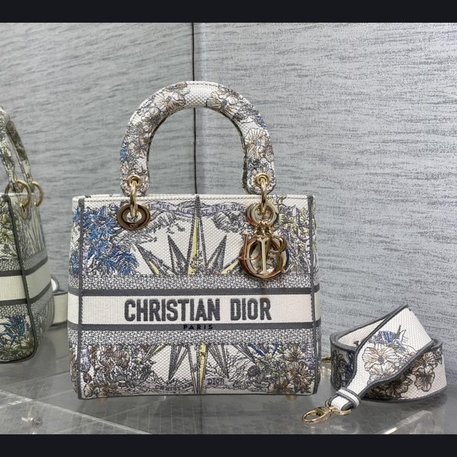 Dior Medium Lady D-lite Bag - DesignerGu