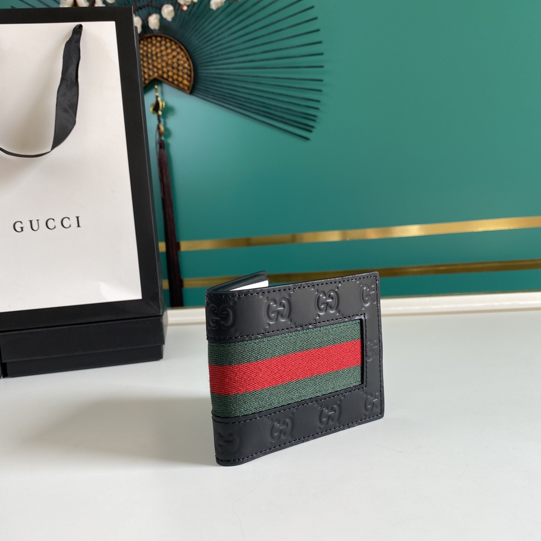 Gucci GG Supreme Web Wallet(11-9-1.5cm)    - DesignerGu