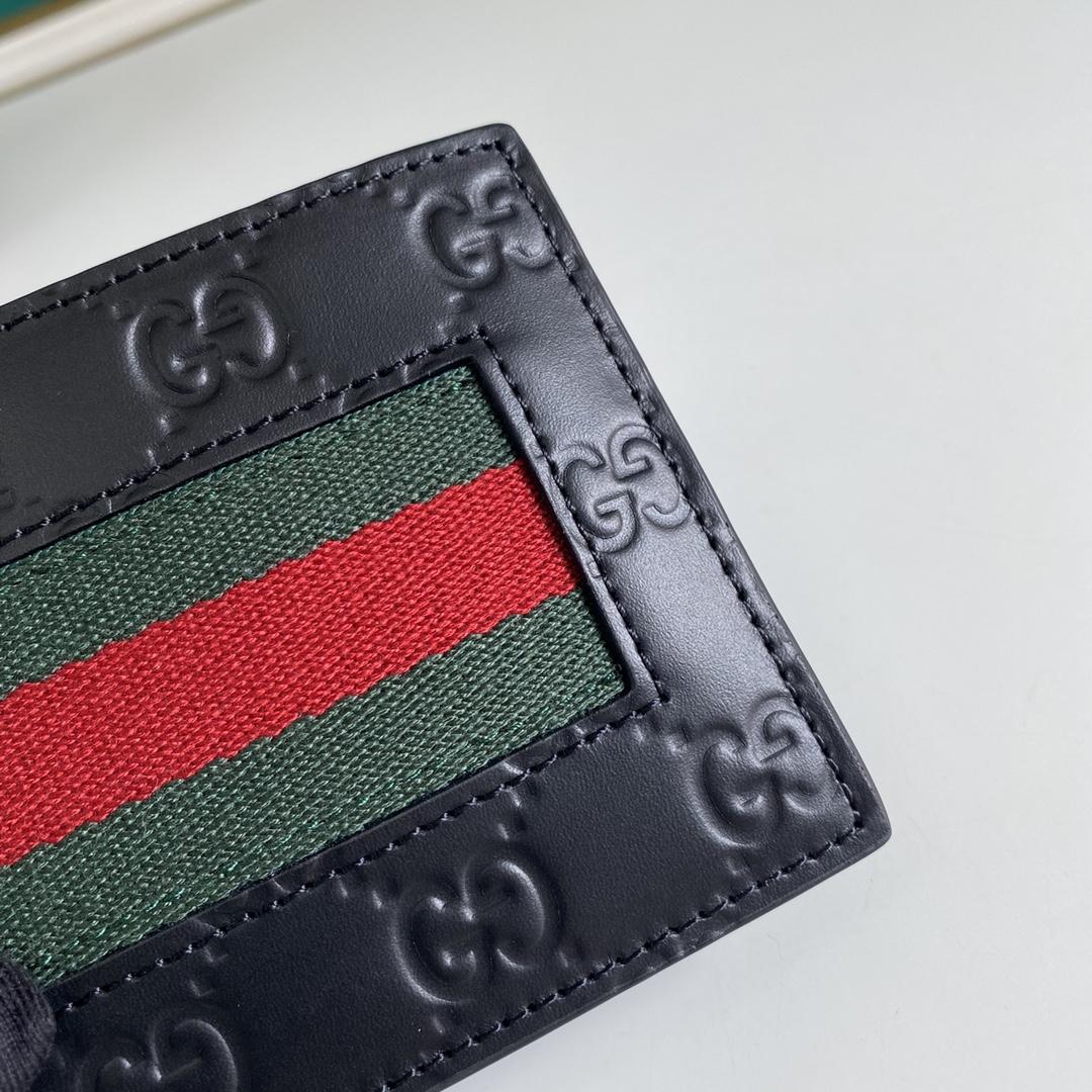 Gucci GG Supreme Web Wallet(11-9-1.5cm)    - DesignerGu