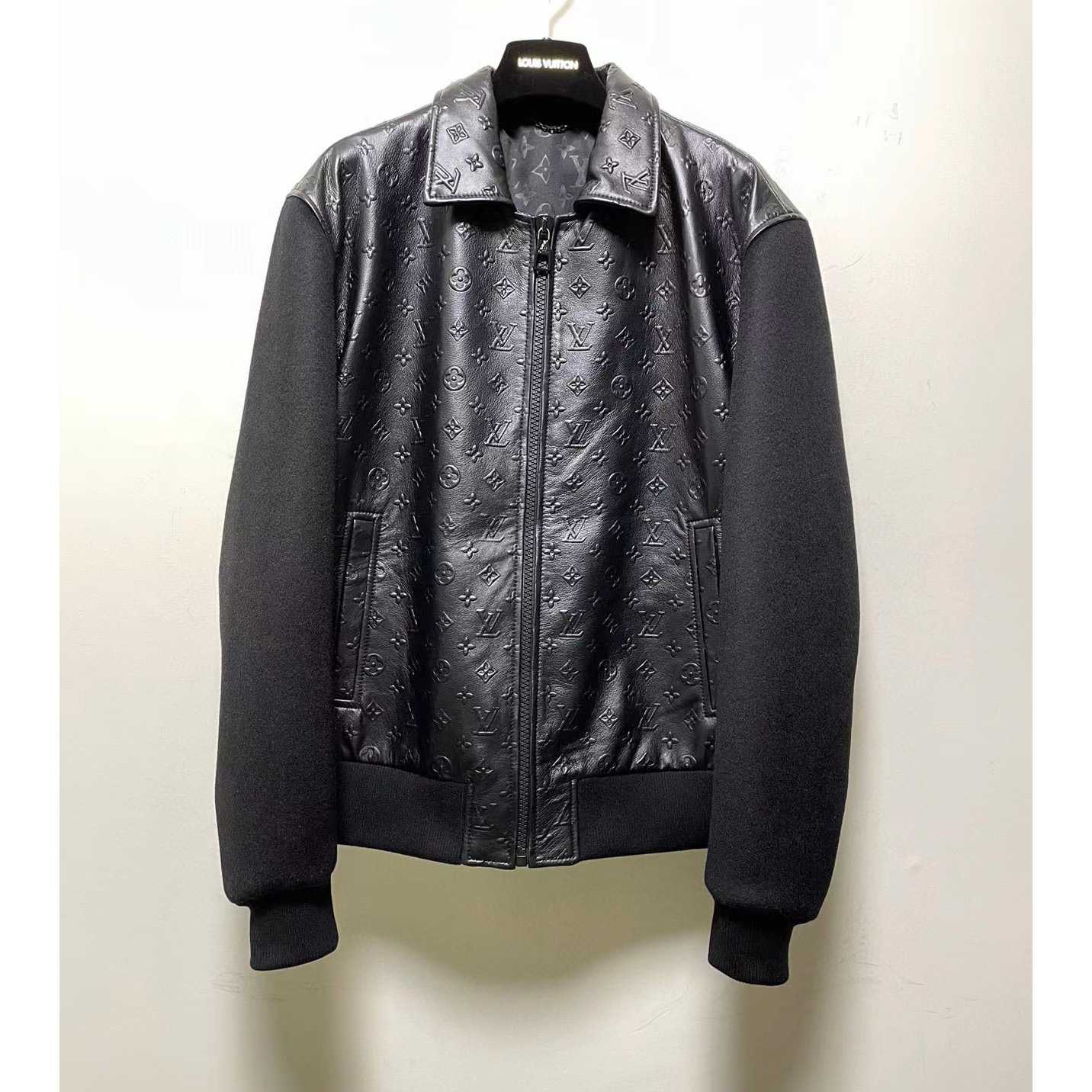 Louis Vuitton LVSE Debossed Monogram Mix Leather Blouson   1A9GOU - DesignerGu