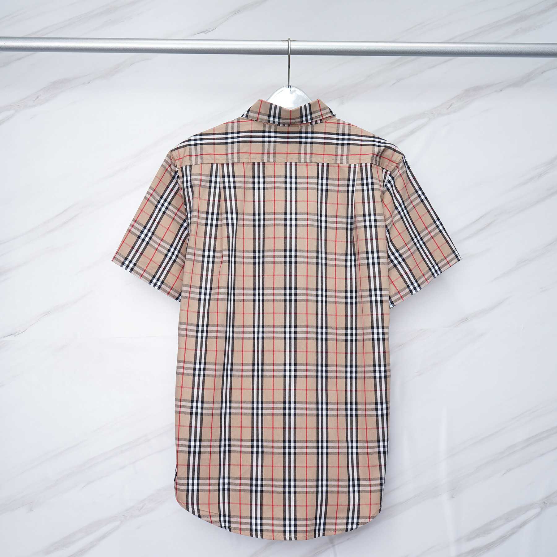 Burberry Short-sleeve Check Cotton Poplin Shirt & Shorts - DesignerGu