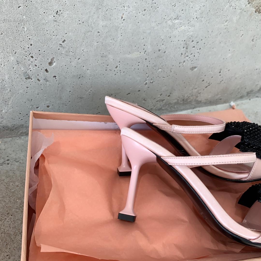 Miu Miu Satin Bow Sandals - DesignerGu