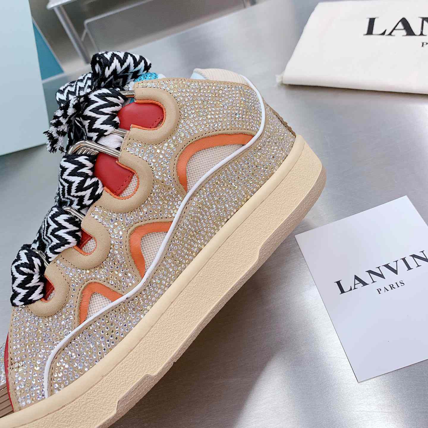 Lanvin Curb Low-Top Sneakers - DesignerGu