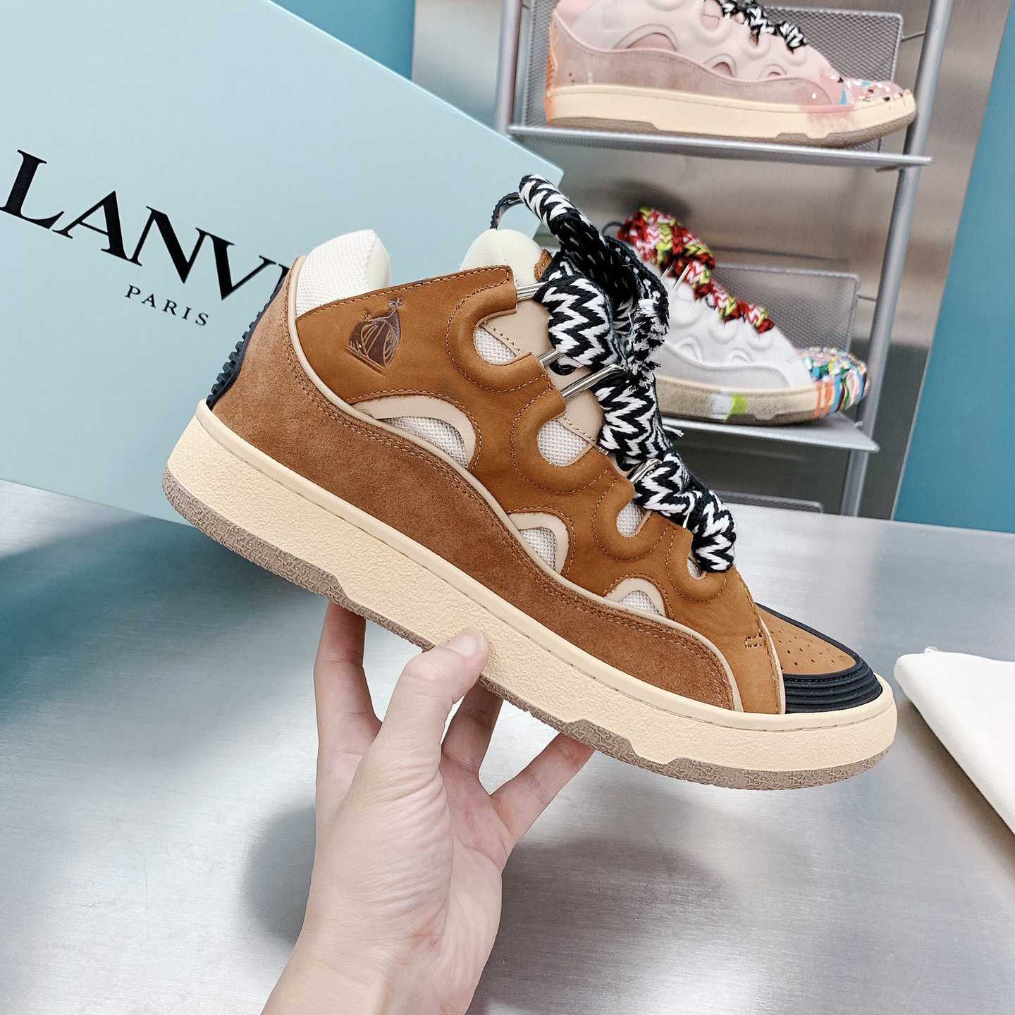 Lanvin Curb Sneakers - DesignerGu