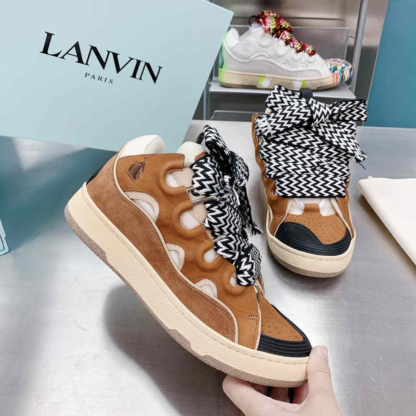 Lanvin Curb Sneakers - DesignerGu