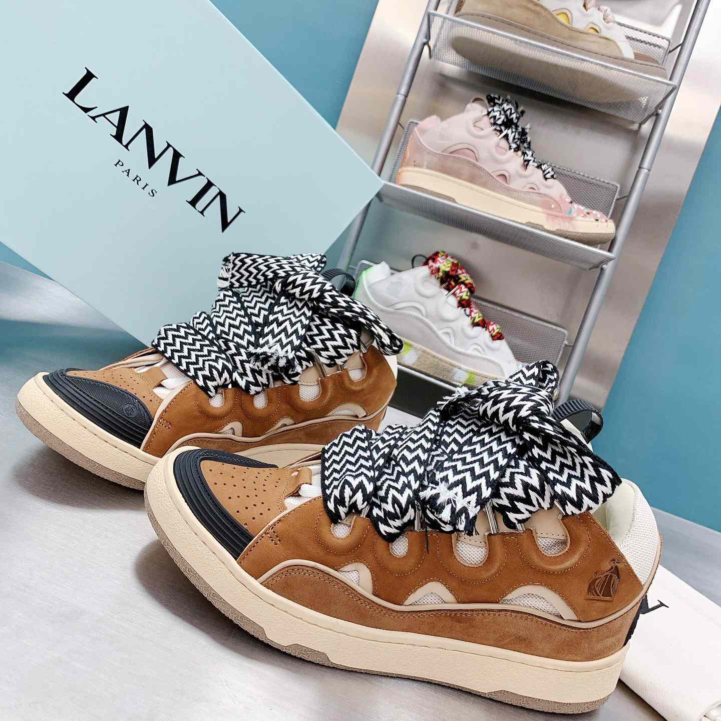 Lanvin Curb Sneakers - DesignerGu