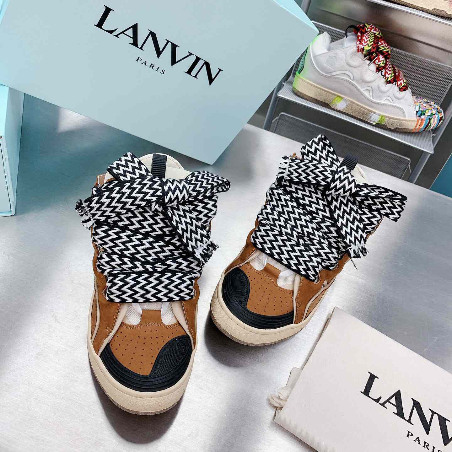 Lanvin Curb Sneakers - DesignerGu