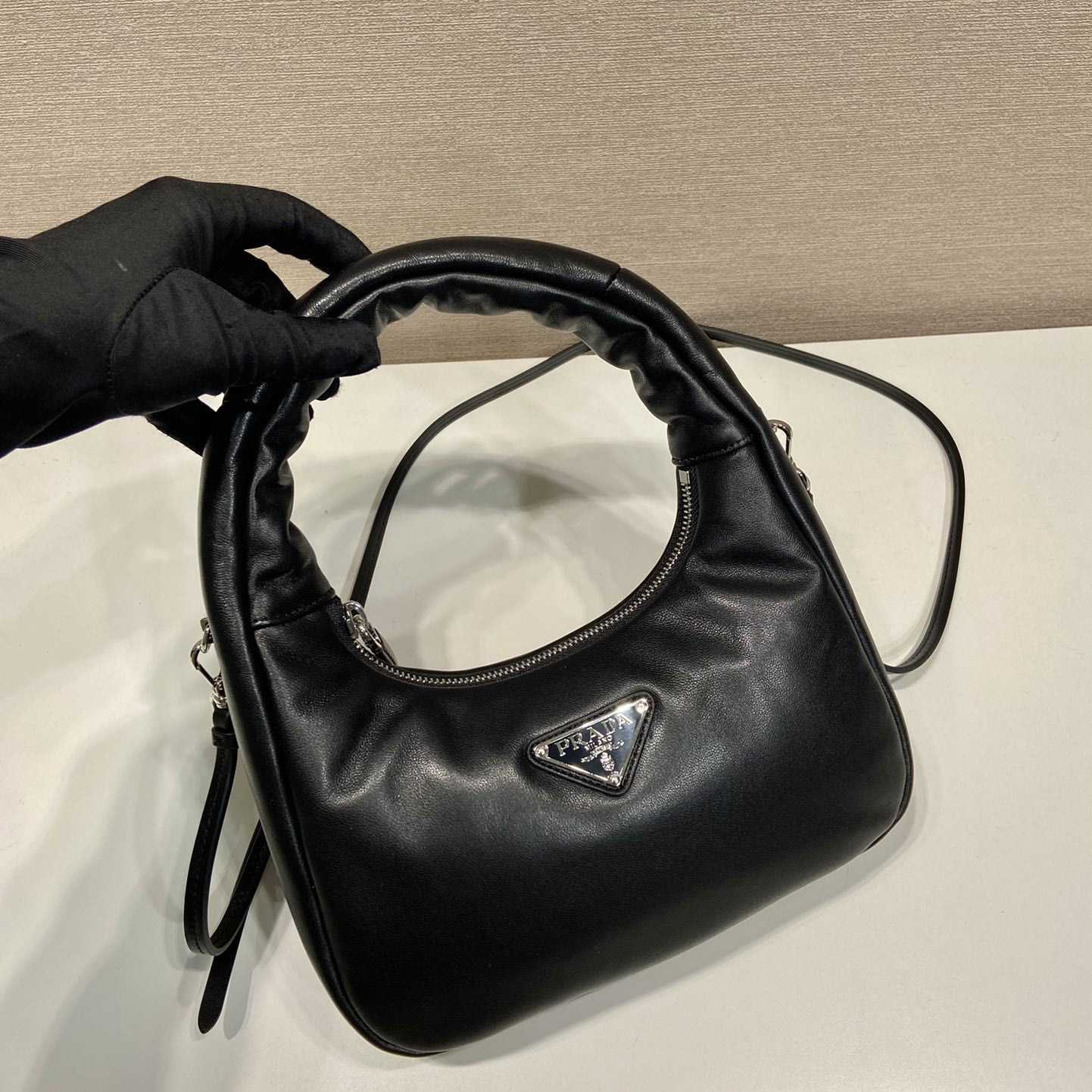 Prada Soft Padded Nappa Leather Mini-Bag - DesignerGu