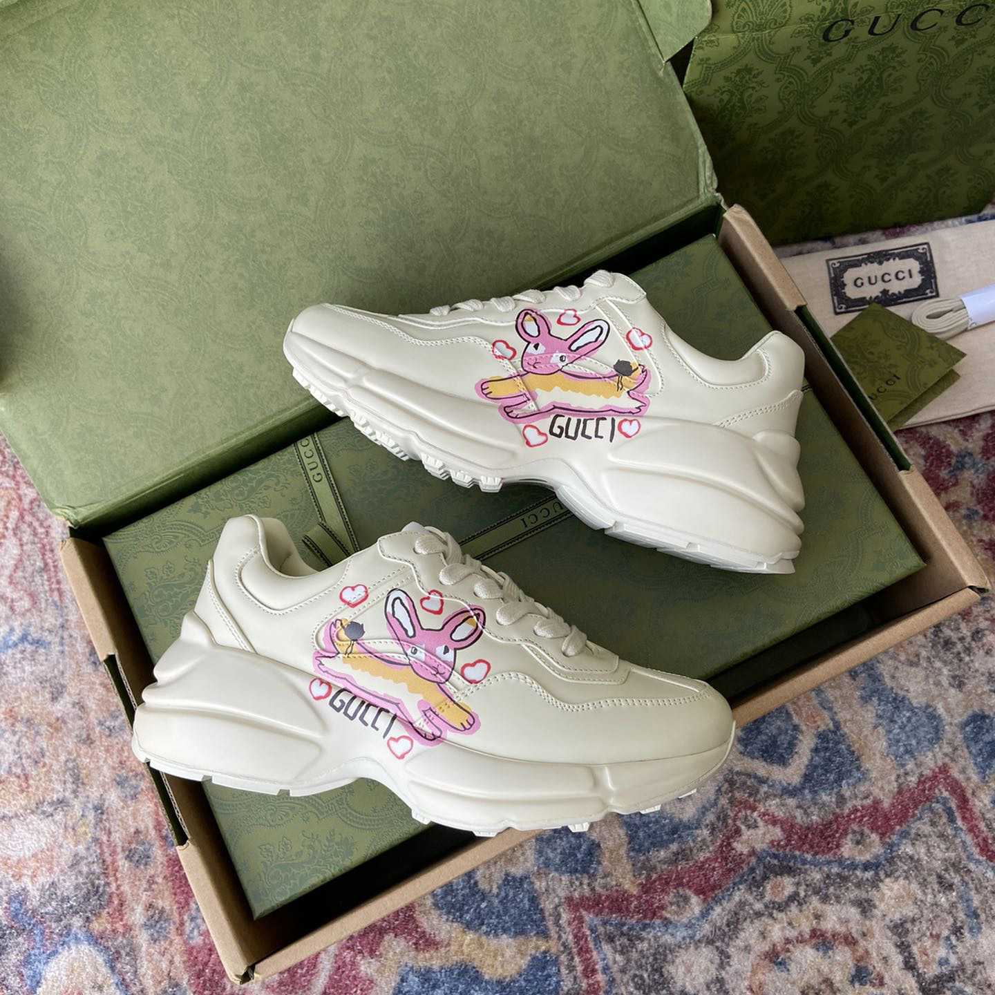 Gucci Rhyton Sneakers(upon uk size) - DesignerGu