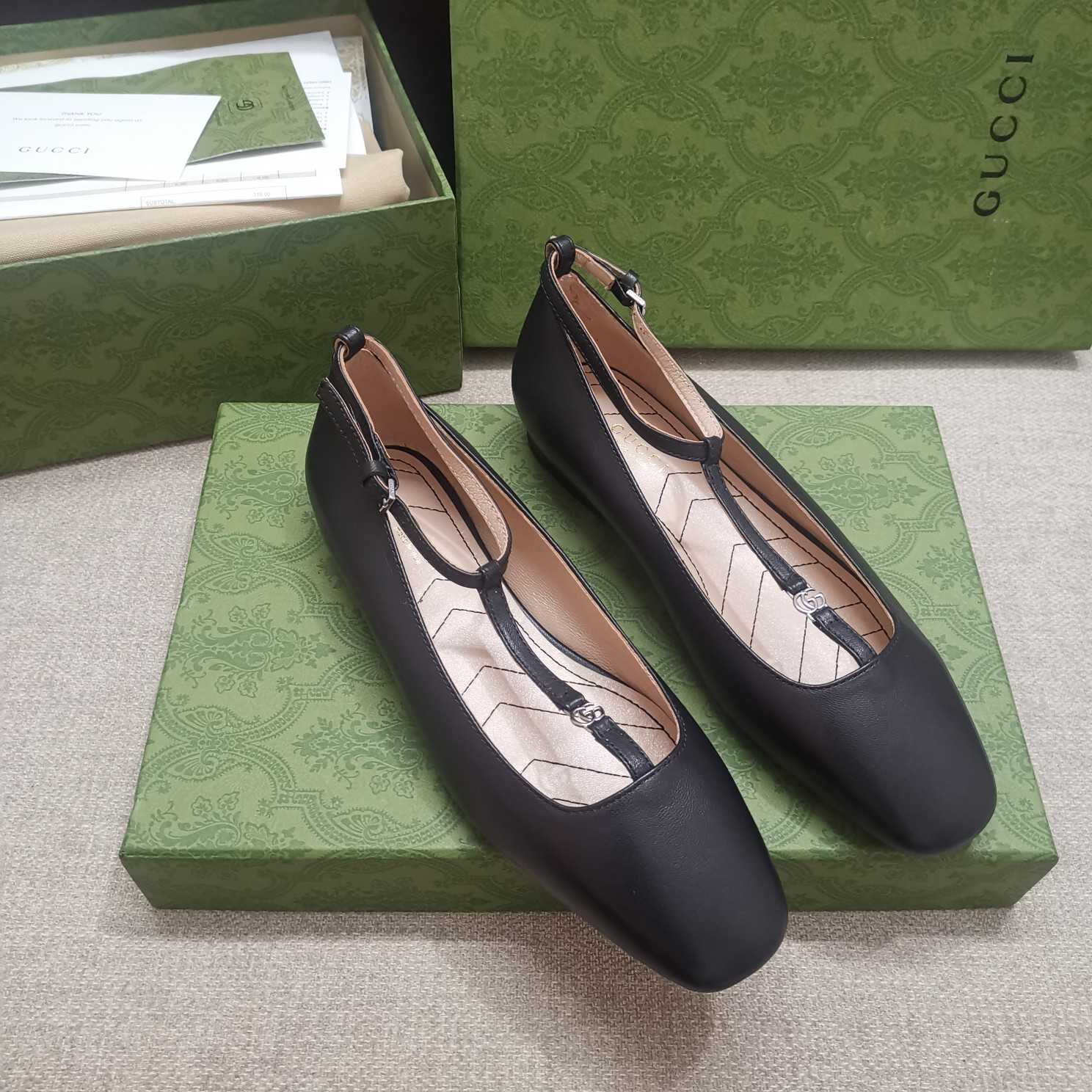 Gucci Women's Ballet Flat With Double G - DesignerGu