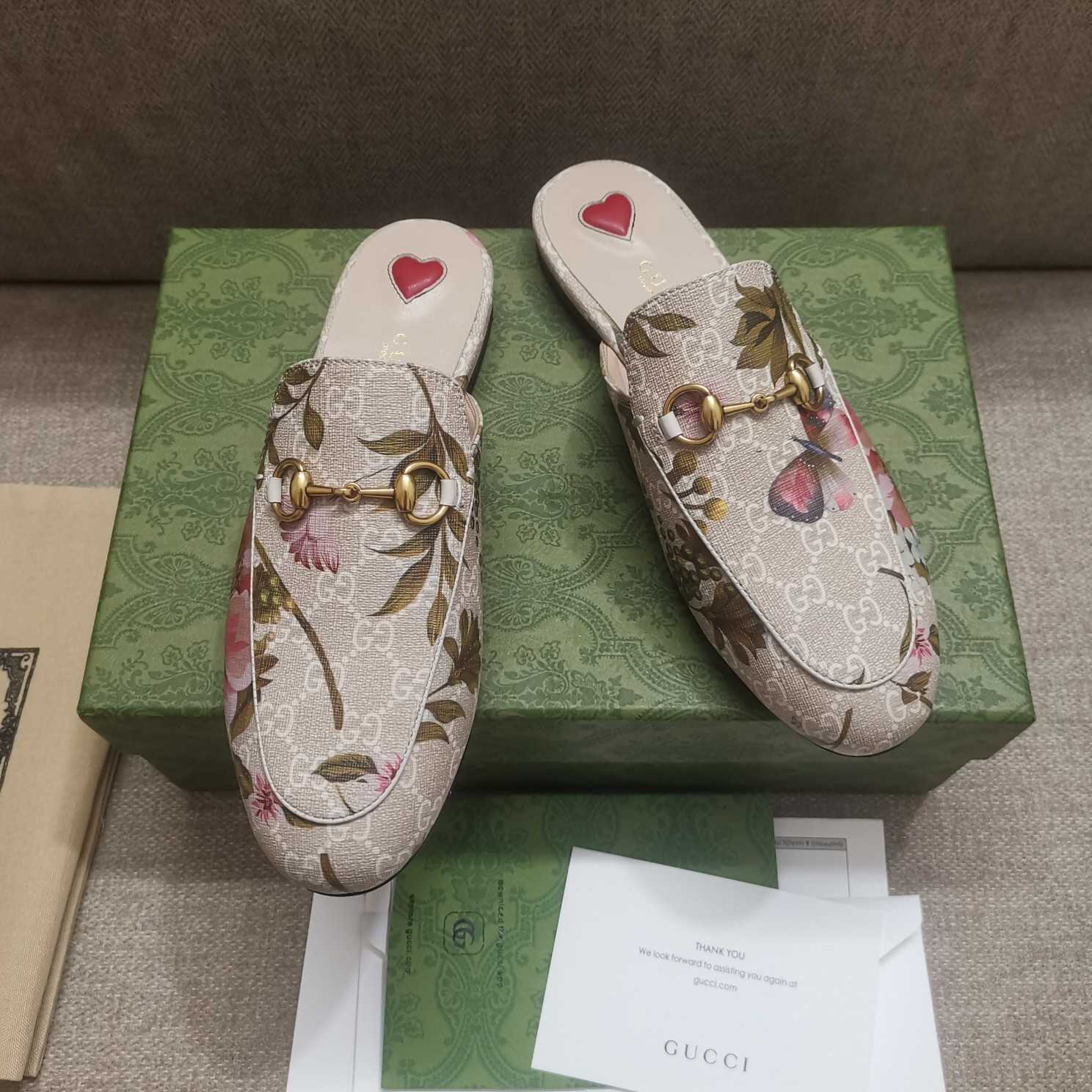 Gucci Women's GG Flora Princetown Slipper - DesignerGu