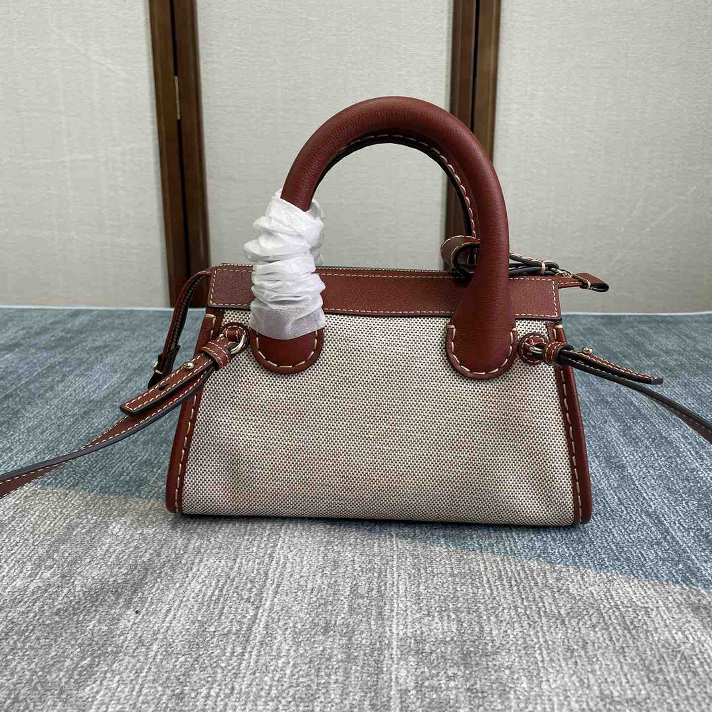 Chloe Edith Beige Brown Mini In Shoulder Bags(26.5-16-11cm) - DesignerGu