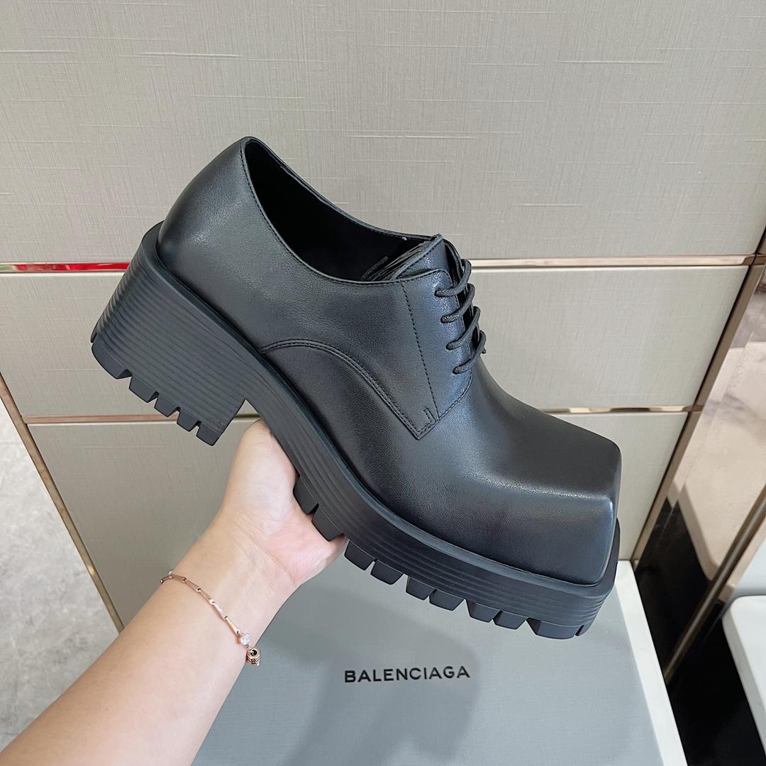 Balenciaga Men's Rhino Derby In Black  - DesignerGu