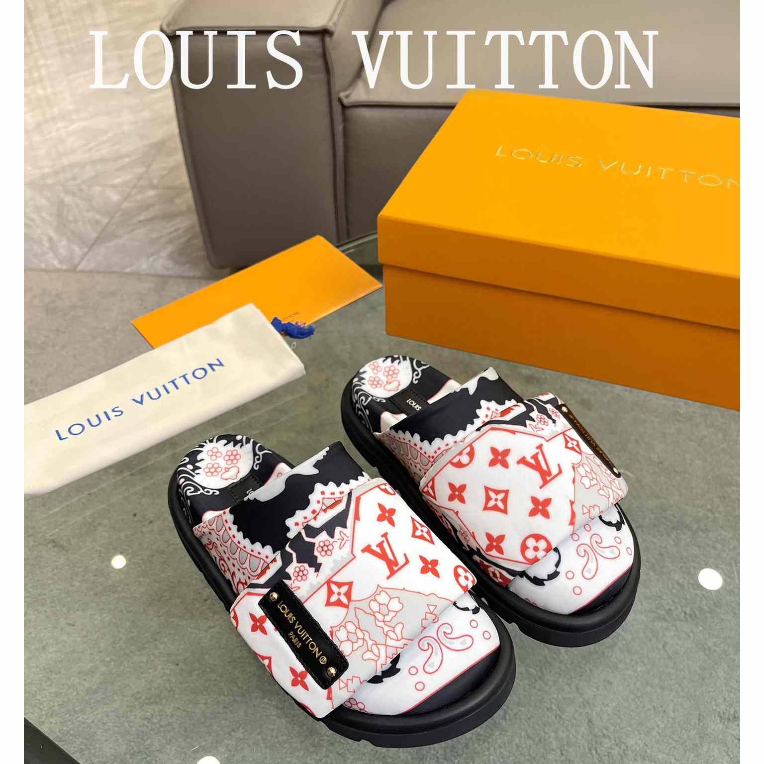 Louis Vuitton Slipper Pillow Flat Comfort Mule       - DesignerGu