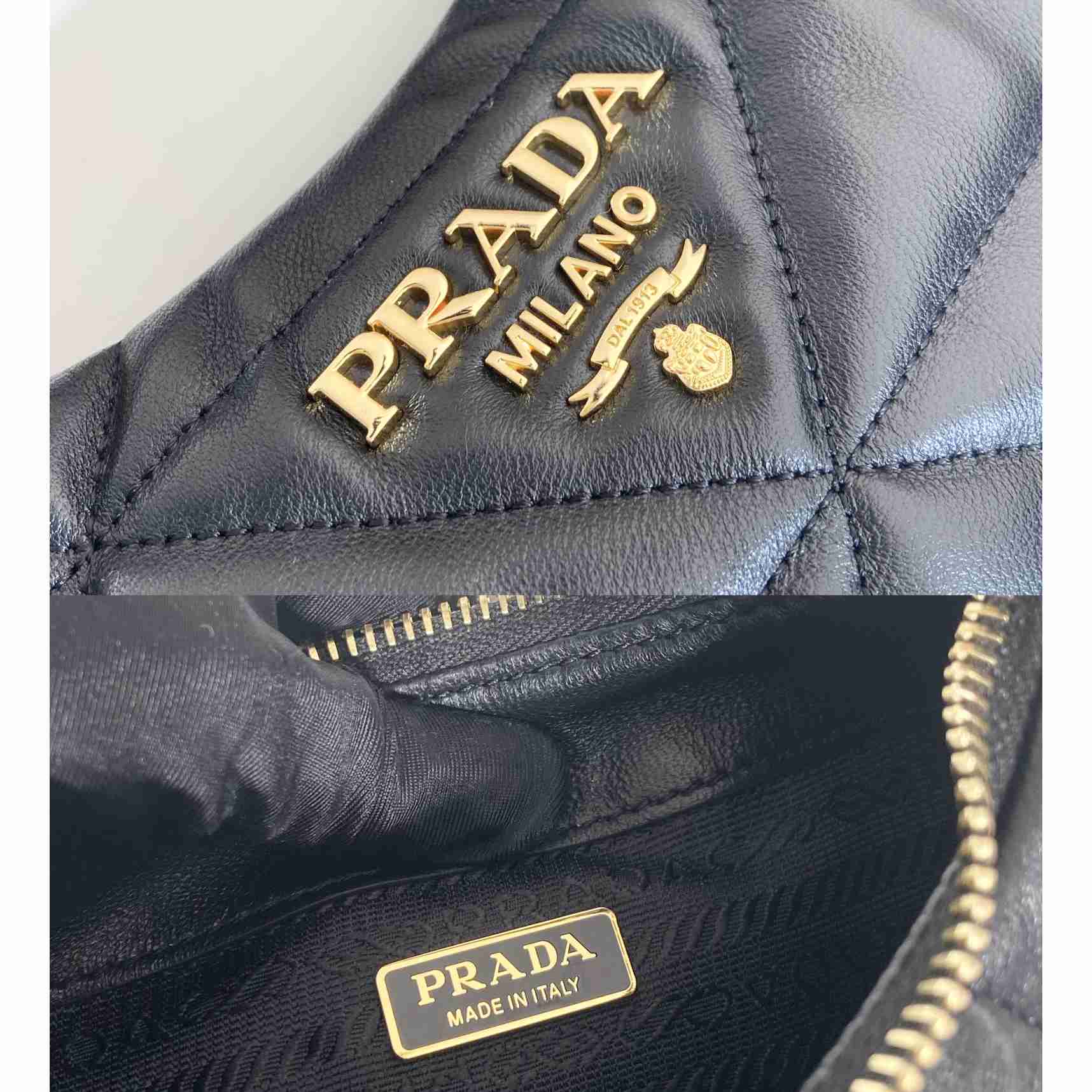 Prada Nappa-Leather Mini Bag With Topstitching - DesignerGu